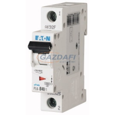 EATON 286549 Kismegszakító, 6kA 1 pólus 40A, D karakterisztika, PL6-D40/1 villanyszerelés