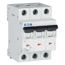 EATON 286584 Kismegszakító, 6kA 3 pólus 2A, B karakterisztika, PL6-B2/3 villanyszerelés