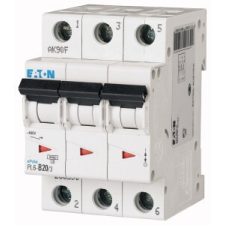 EATON 286590 PL6-B20/3 Kismegszakító, 6kA 3 pólus villanyszerelés