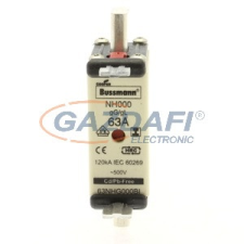 EATON 63NHG000BI NH-betét 63A, DIN 000 méret, 500V AC, gG, szig.fül villanyszerelés