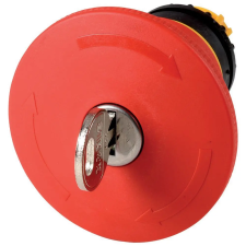 EATON EATON 121467 M22-PVS60P-RS Kulcsos VÉSZ-KI gomba 60mm, RONIS zár villanyszerelés