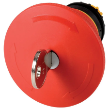 EATON EATON 121469 M22-PVS60P-MS1 Kulcsos VÉSZ-KI gomba 60mm, MS1 zár villanyszerelés