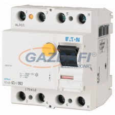 EATON EATON 170373 FRCMM-16/4/01-G Áram-védőkapcsoló 10kA 4pól. villanyszerelés