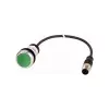 EATON EATON 181610 C22-DR-G-K10-P3 Nyomógomb lapos, reteszelt,1z,zöld,0,5m,M12A
