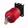 EATON EATON 216514 M22-PVS/K01 VÉSZ-KI kulcsos nyomógomb,1ny,előlapra, kpl