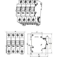 EATON EATON 241189 FAZT-D16/3N Kismegszakító, 25kA 3pól.+null villanyszerelés