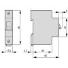 EATON EATON 278594 FAZ-K4/1 Kismegszakító, 15kA 1-pól.