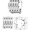EATON EATON 279086 FAZ-D25/4 Kismegszakító, 15kA 4-pól.