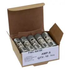 Eaton Electric Gmbh Bussmann FWC-8A10F 8Amp 600Vac FERRULE FUSE 10x38mm Eaton villanyszerelés