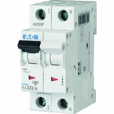 Eaton Electric Gmbh Eaton kismegszakító, 6ka 1 pólus+nulla, pl6-c13/1n-106033 villanyszerelés