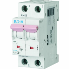 Eaton Electric Gmbh Kismegszakító 2P B 2A 10kA PL7-B2/2 (165083) villanyszerelés
