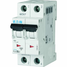 Eaton Electric Gmbh Kismegszakító 2P B 6A 6kA PL6-B6/2 (286552) villanyszerelés