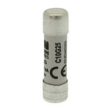 EATON Hengeres biztosítóbetét gG gL/gG 10x38mm 25A 500V AC Bussmann EATON - C10G25 villanyszerelés