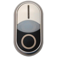 EATON Y7-216706 fekete-fehér 1-0 kettős világító nyomógomb (216706) villanyszerelés