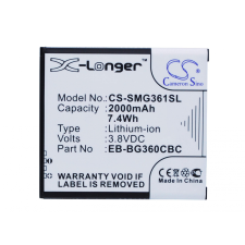  EB-BG360CBC Akkumulátor 1700 mAh mobiltelefon akkumulátor