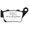 EBC BRAKES EBC FA208TT fékbetét garnitúra (1 tárcsához) EBC Brakes Futómű és fék alkatrészek Fékbetétek (tárcsafék)
