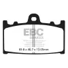 EBC BRAKES EBC FA366VLD fékbetét, krómozott (1 tárcsához, szett) EBC Brakes Futómű és fék alkatrészek Fékbetétek (tárcsafék)