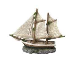 EBI AQUA DELLA kalózhajó -3- ca.20x6,5x16cm akvárium dekoráció