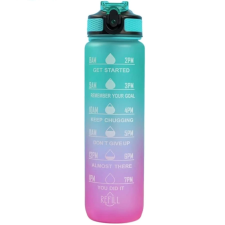 eCarla Ombre vizes palack szívószállal TÜRKIZ 1000ml termosz