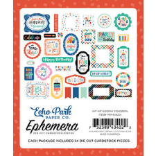 Echo Park Hip Hip Hooray Kivágatok Ephemera (1 csomag) matrica