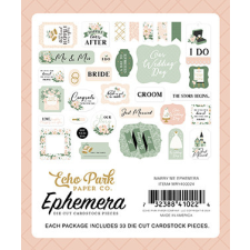Echo Park Marry Me Kivágatok Ephemera (1 csomag) matrica
