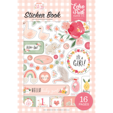 Echo Park Matrica készlet , Echo Park Welcome Baby Girl / Sticker Book - (16 ív) matrica