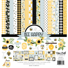 Echo Park Papírkészlet 12" (30 cm) Collection Kit Bee Happy (1 csomag) decoupage papír