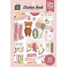 Echo Park Special Delivery Baby Girl Matrica készlet Sticker Book (16 ív) matrica
