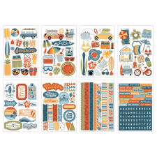 Echo Park Summer Vibes Matrica készlet Sticker Book (16 ív) matrica