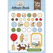 Echo Park Winnie The Pooh Díszítőelem Adhesive Brads (1 csomag) dekorációs kellék
