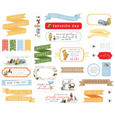 Echo Park Winnie The Pooh Kivágatok Titles & Phrases (1 csomag) matrica