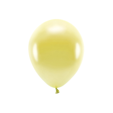 Eco Balloons 30cm metál, világos arany (1 pkt / 100 db.) party kellék