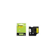 ECO Feliratozógép szalag kompatibilis Dymo S0720730/40918 9mmx7m ECO fekete/sárga címkézőgép