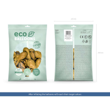 ECO Lufi, metál arany, 30cm, 100 db/cs party kellék