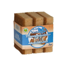 Eco Natural mosogatószivacs réz mikroszemcsékkel 3db tisztító- és takarítószer, higiénia