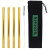 Ecocare Fém szívószál Maxi 12 mm Gold 4 db-os készlet