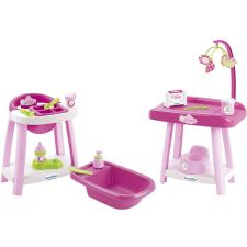 Écoiffier Nursery 2878 Etetőszék, babakád és pelenkázóasztal játékbabáknak játékbaba felszerelés