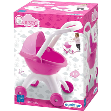 Ecoiffier Nursery Babakocsi 51cm #rózsaszín-fehér játék babakocsi