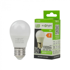 Ecolight LED gömbizzó P45 E27 10W 900lm 3000K Melegfényű Ecolight izzó