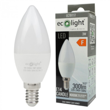 Ecolight LED gyertyaizzó B37 E14 3W 270lm 4000K semleges Ecolight izzó