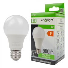 Ecolight LED izzó A60 E27 9W 900lm 3000K Meleg ökofény izzó