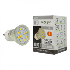 Ecolight LED izzó spotlámpa GU11 GU10 3W 270lm 4000K semleges Ecolight világítás