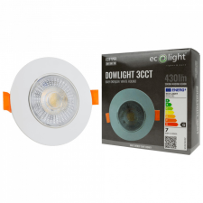 Ecolight LED süllyesztett lámpa 3W / 5W / 7W CCT fehér kerek világítás