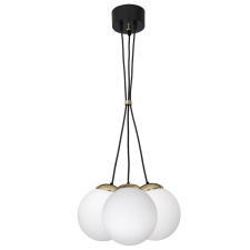 Ecolight SPARTA függőlámpa 3xE14 White Ball Gold Milagro elemek MLP6499 Fém + Üveg világítás