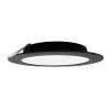 Ecolight Süllyesztett mennyezeti LED panel lámpatest 18W 1980lm 4000K semleges fehér 120° kerek fekete Downlight Ecolight