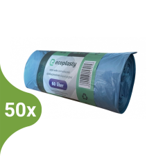 EcoPlasty Szemeteszsák 60L - 60*70cm extra erős 20db/tek (Karton - 50 tek) tisztító- és takarítószer, higiénia