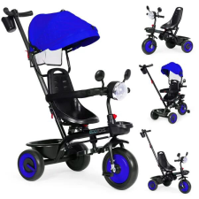 EcoToys 3 az 1-ben 6 hó+ gyermek Tricikli - Kék, Fekete tricikli