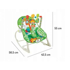 EcoToys 3 az 1-ben rezgő hintaszék Ecotoys 8616 - Jungle babahinta