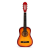 EcoToys Fa gitár 6 húrral gyerekeknek, 76 cm, Ecotoys HX18022-30N
