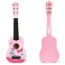 EcoToys fém húros Gitár #rózsaszín játékhangszer